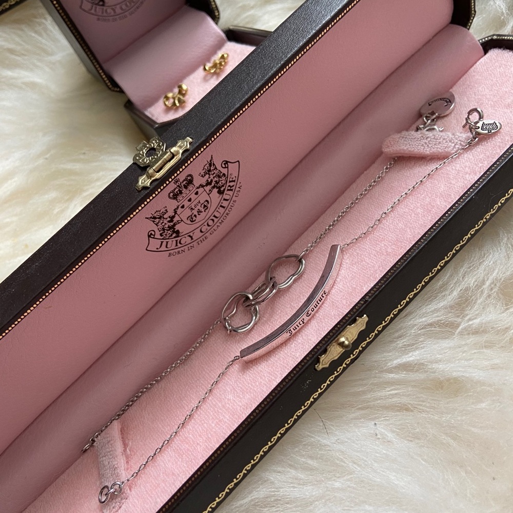Juicy Couture Silver Bracelet Set